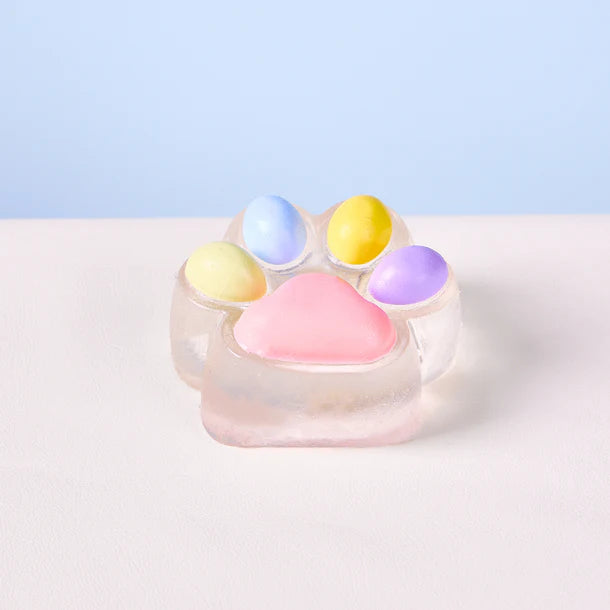 Transparent-colorful Paw Squeeze Toy