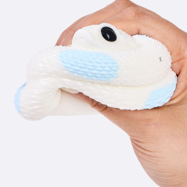 White-blue Snake Taba Squishy