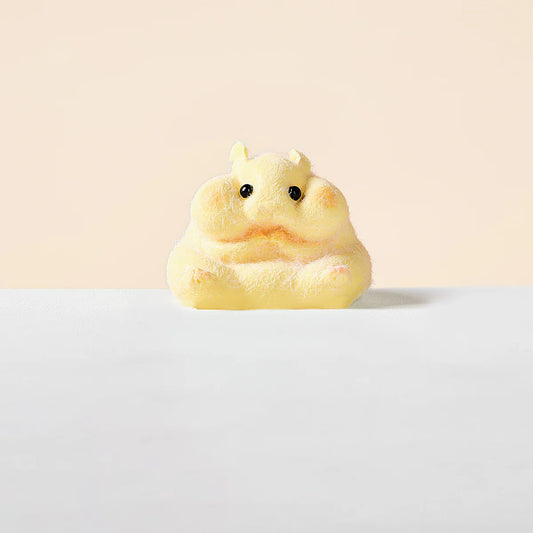 Flocked Hamster Taba Squishy