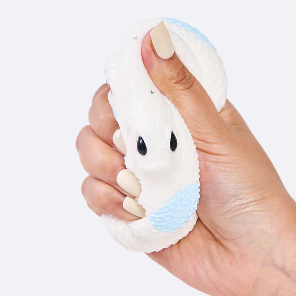 White-blue Snake Taba Squishy