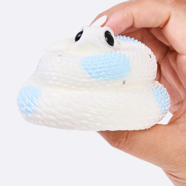 White-blue Snake Taba Squishy