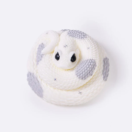 White-gray Snake Taba Squishy