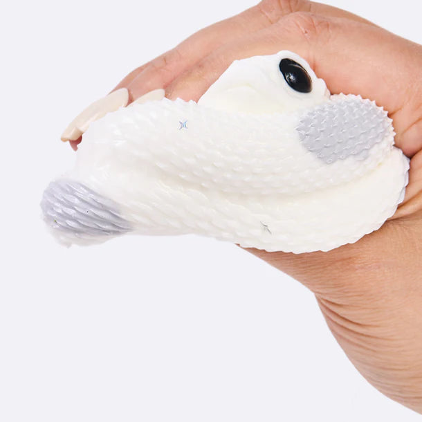 White-gray Snake Taba Squishy