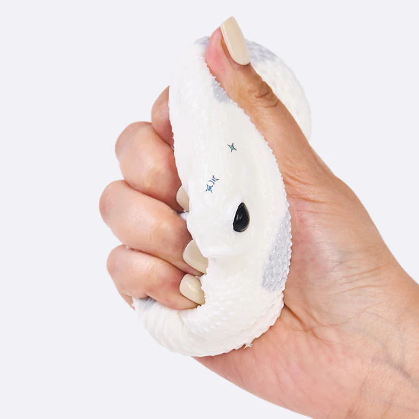 White-gray Snake Taba Squishy