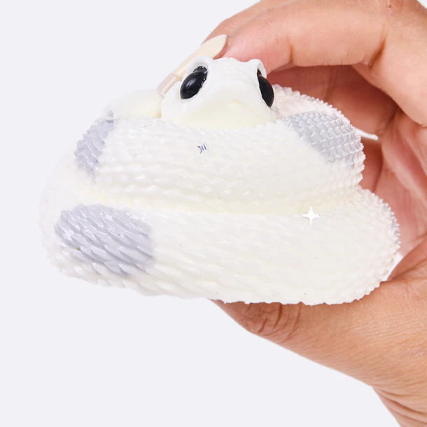 White-gray Snake Taba Squishy