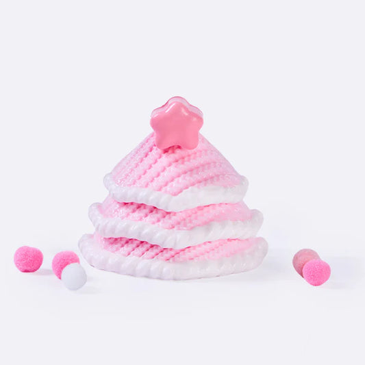 Knitted Pink Christmas Tree Taba Squishy