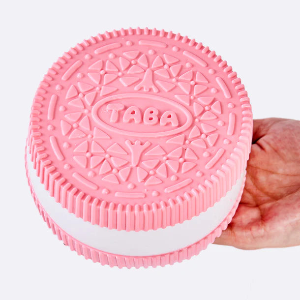 Jumbo Pink-white Sandwich Cookie Taba Squishy