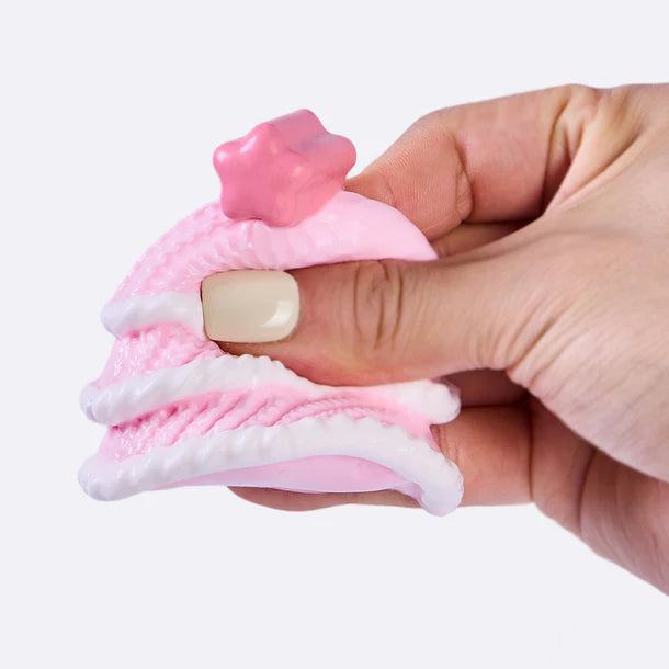 Knitted Pink Christmas Tree Taba Squishy