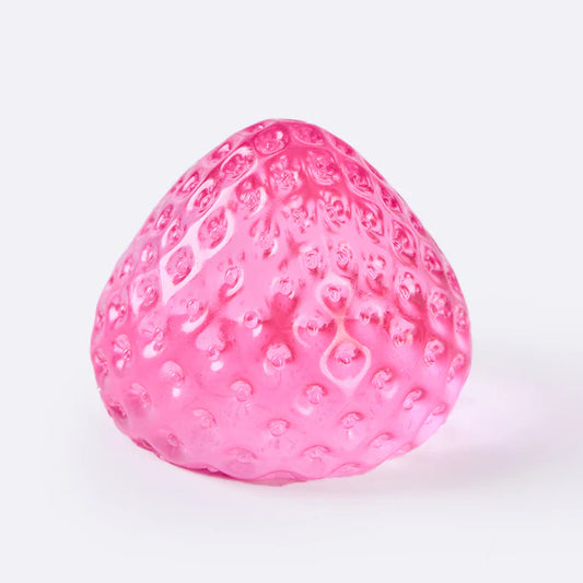 Jumbo Clear-pink Strawberry Taba Squishy