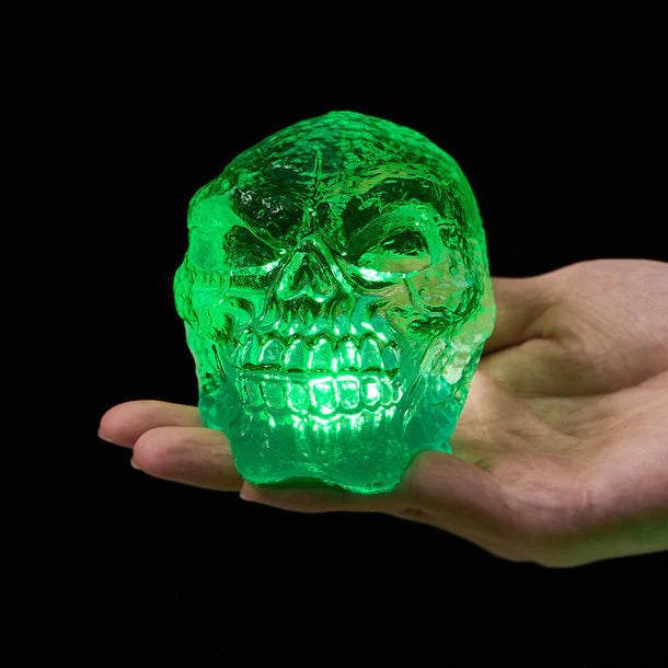 270g Clear Skull with Green Light Taba Squishy