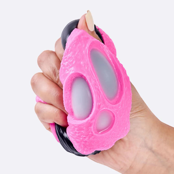 Fuchsia-black Skull Sandwich Cookie Taba Squishy