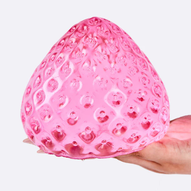 Jumbo Clear-pink Strawberry Taba Squishy