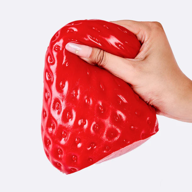 Jumbo Red Strawberry Taba Squishy