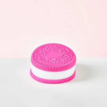 Fuchsia-white Cookie Sandwich Squeeze Toys