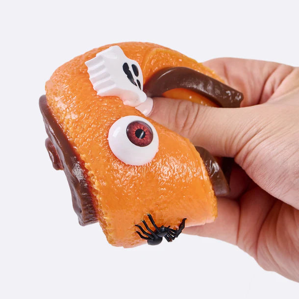 Orange Halloween Swiss Roll Taba Squishy