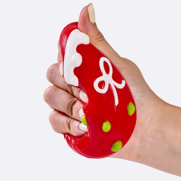 Red Xmas Boot Taba Squishy -Water Like