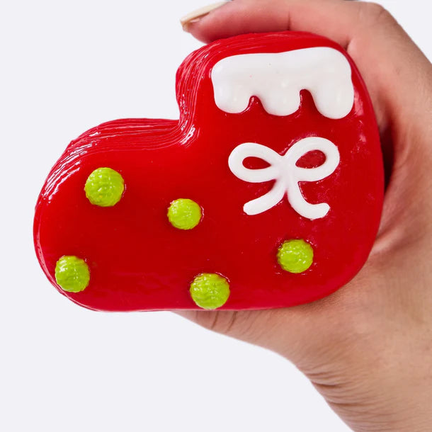 Red Xmas Boot Taba Squishy -Water Like