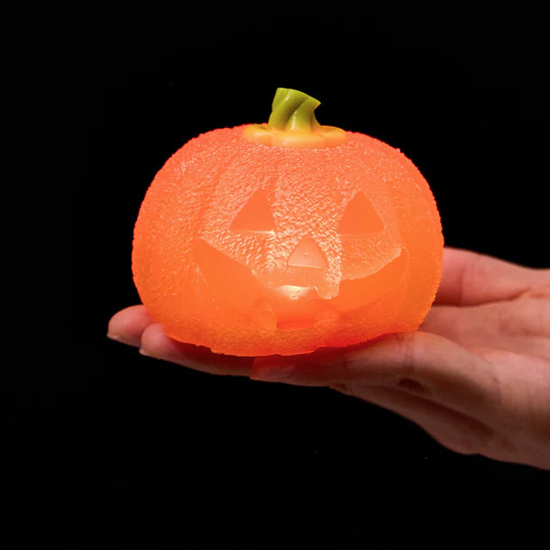 200g Clear Pumpkin with Red Light Taba Squishy