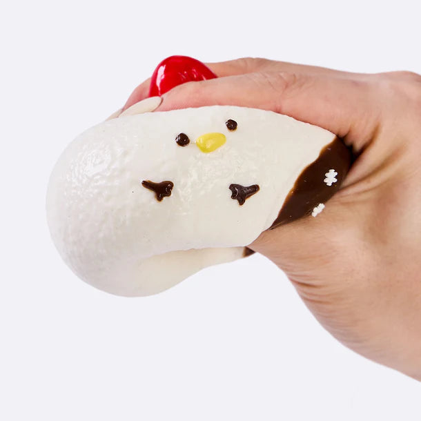 White Snowman Ball Taba Squishy