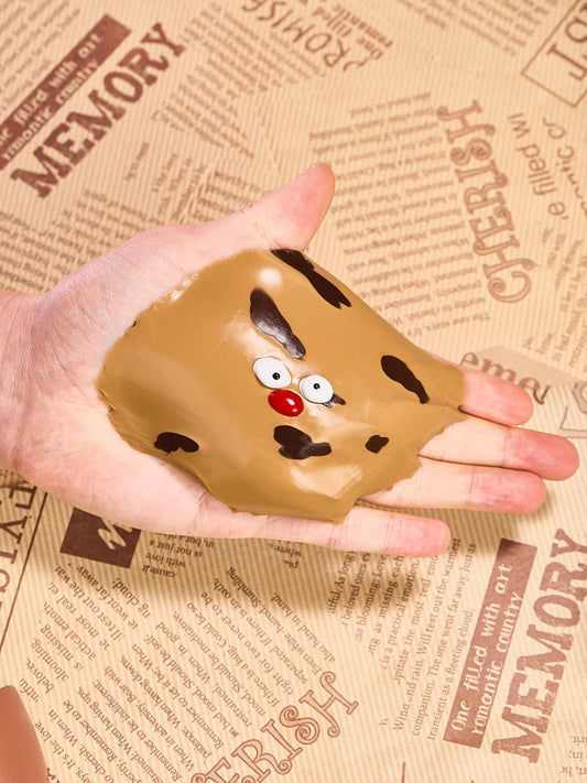 Brown Funny Bun Taba Squishy