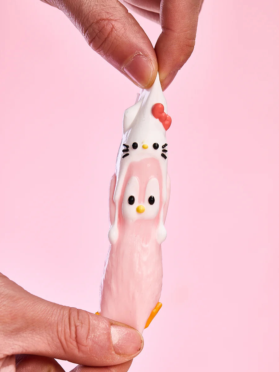 Cute Penguin with Kitten Hat Taba Squishy