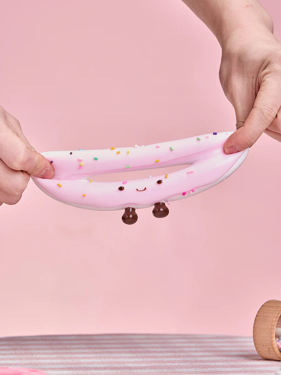 Cute White-pink Donut Squeeze Toys