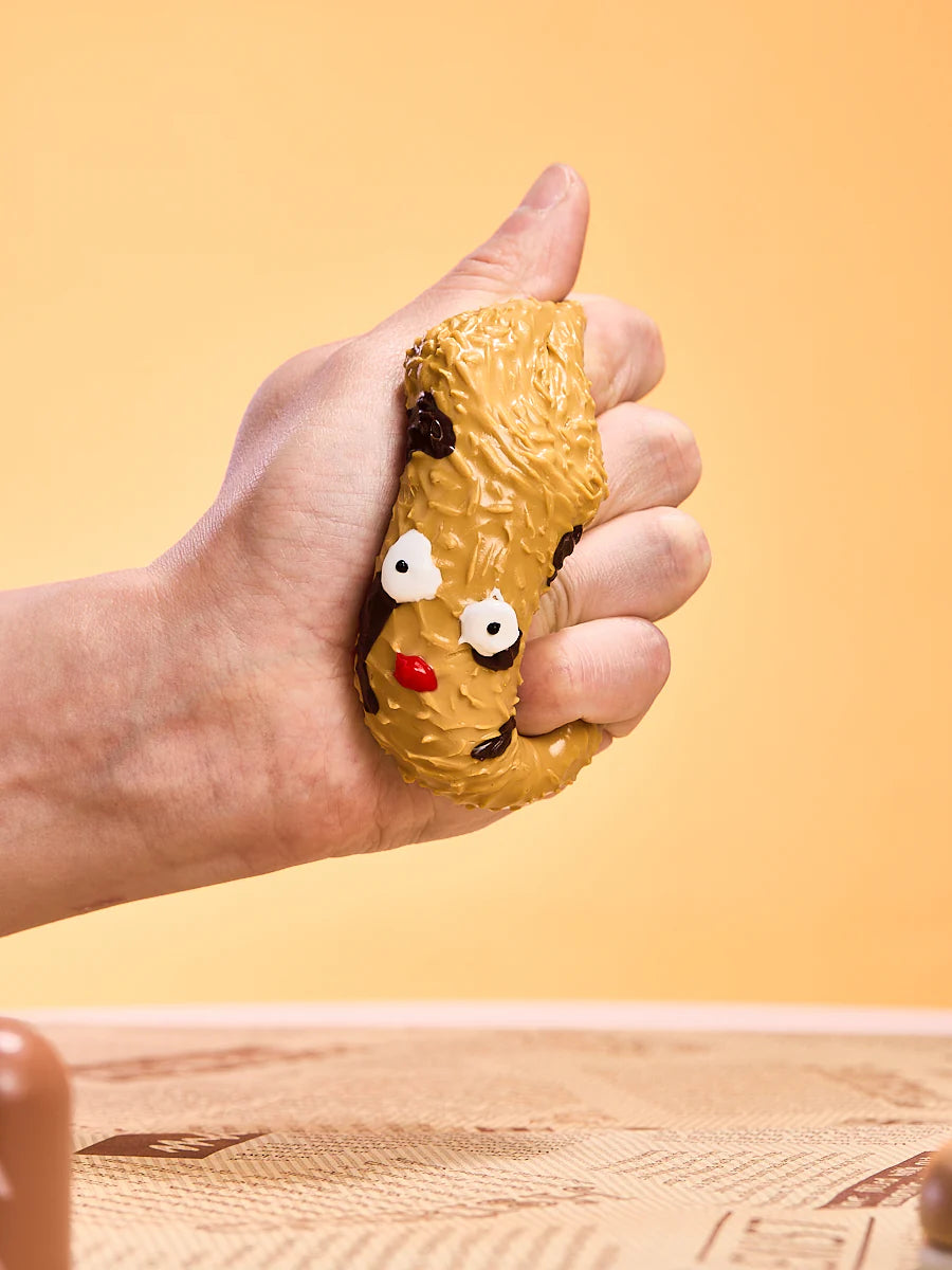 Brown Funny Bear Rice Ball Taba Squishy