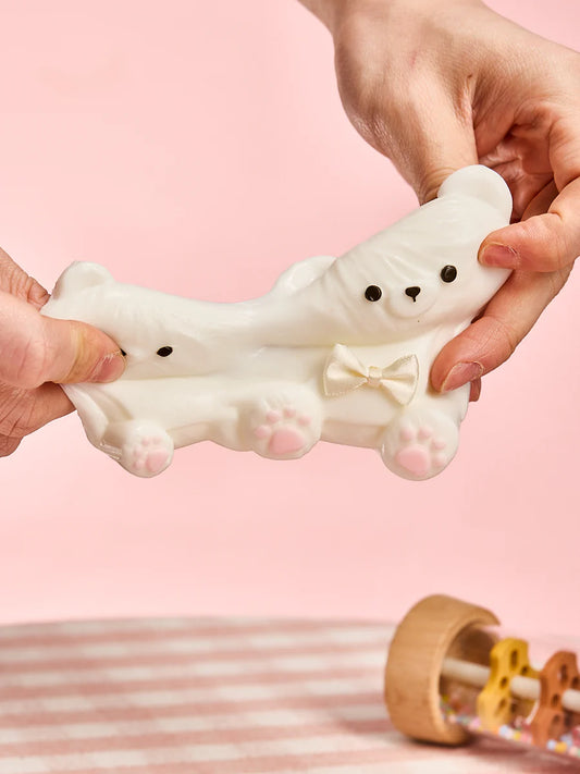 Parent-child White Bear Set Taba Squishy