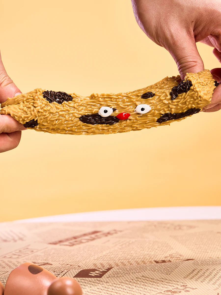 Brown Funny Rectangular Rice Ball Taba Squishy