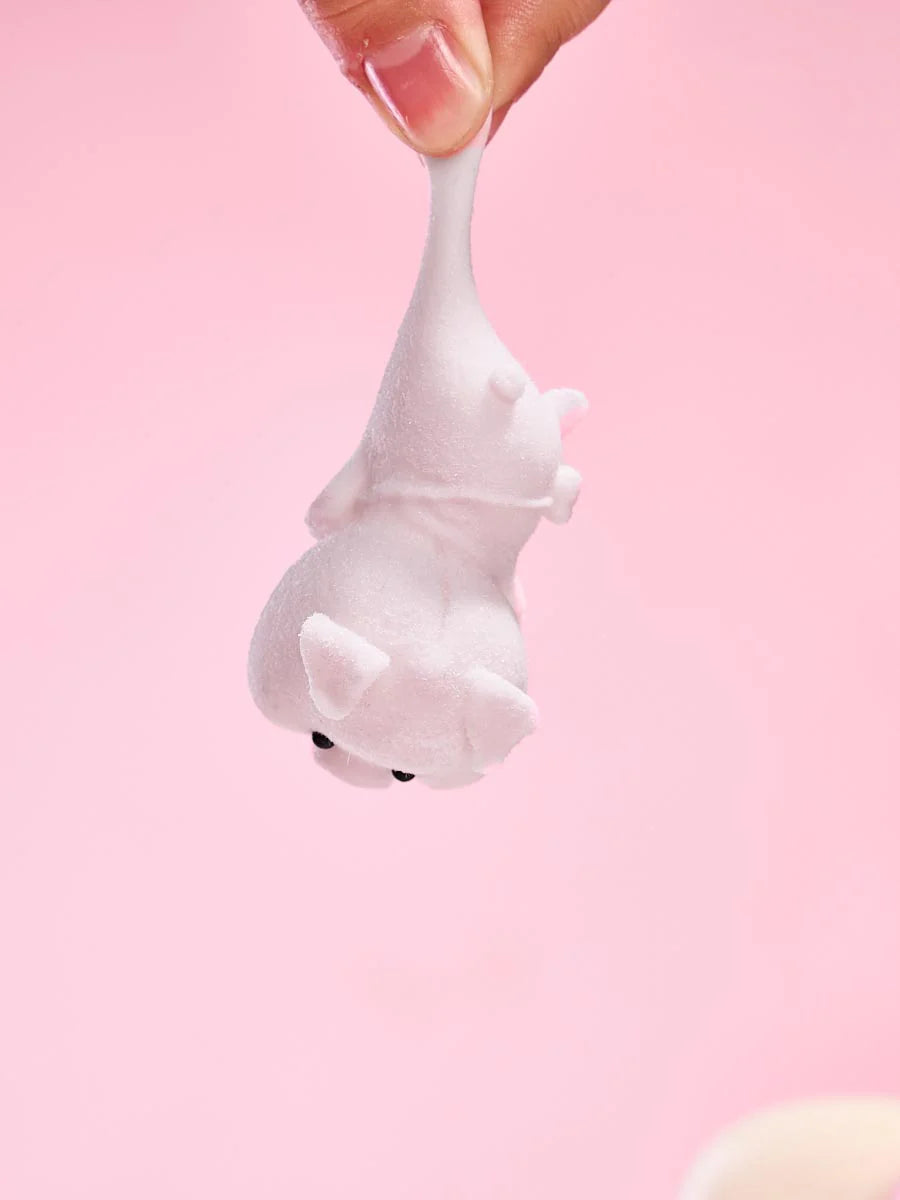 Flocked Mini Pink Pig Taba Squishy