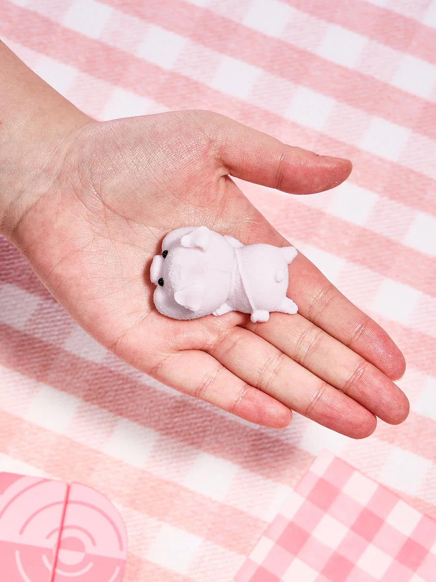 Flocked Mini Pink Pig Taba Squishy
