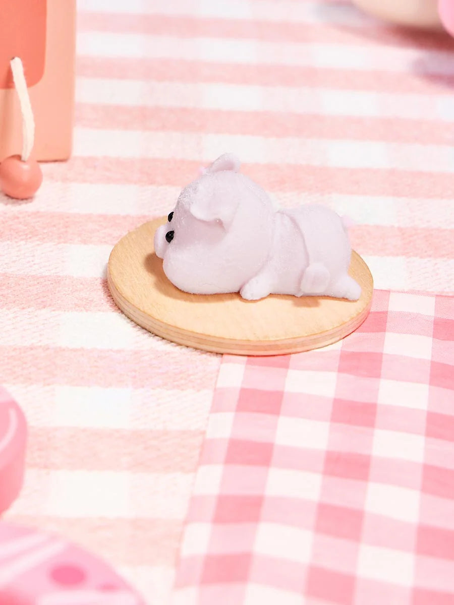 Flocked Mini Pink Pig Taba Squishy