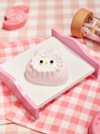 Pink Melody Bunny Cake Squeeze Toy