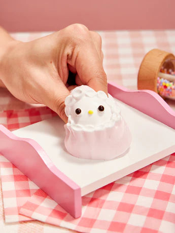 Pink Melody Bunny Cake Squeeze Toy