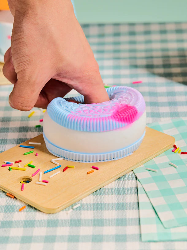 Blue-white Cookie Sandwich Squeeze Toys