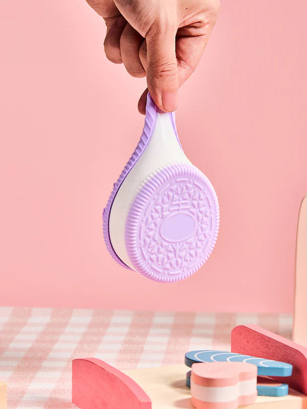 Purple-white Cookie Sandwich Sandwich Squeeze Toys