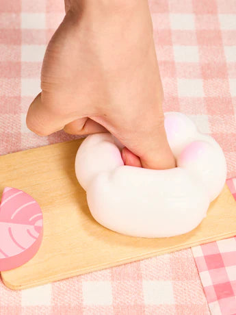 Big White-pink Paw Squeeze Toy