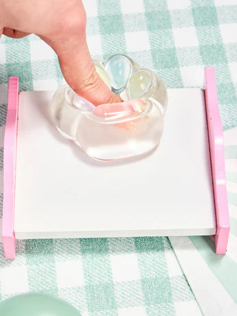 Transparent-light-colorful Paw Squeeze Toy