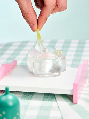 Transparent-light-colorful Paw Squeeze Toy