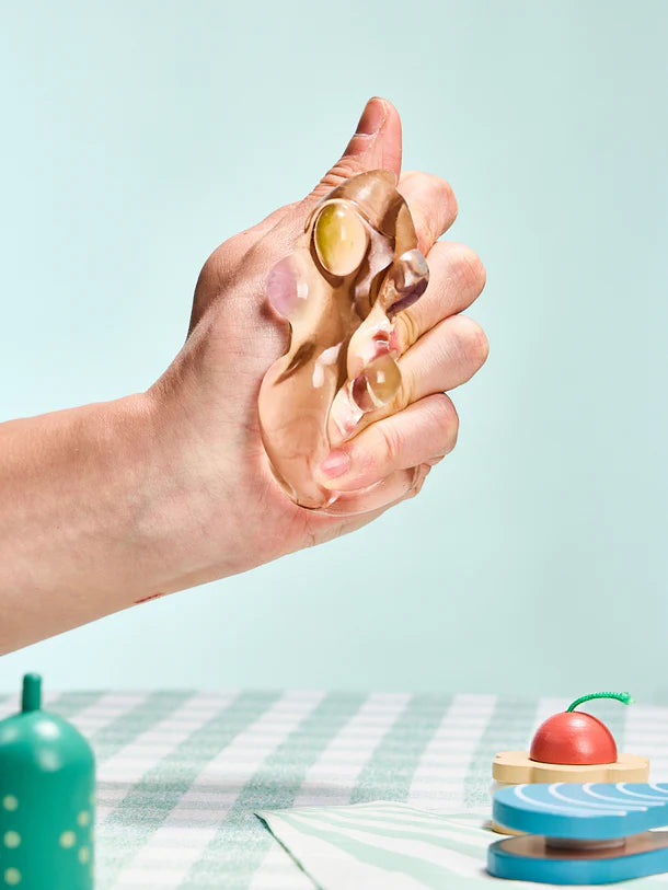Transparent-light-colorful Paw Squeeze Toy