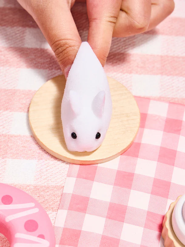 Flocked Mini Rabbit Squeeze Toy