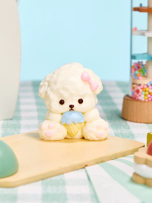 White Icecream Dog Squeeze Toy