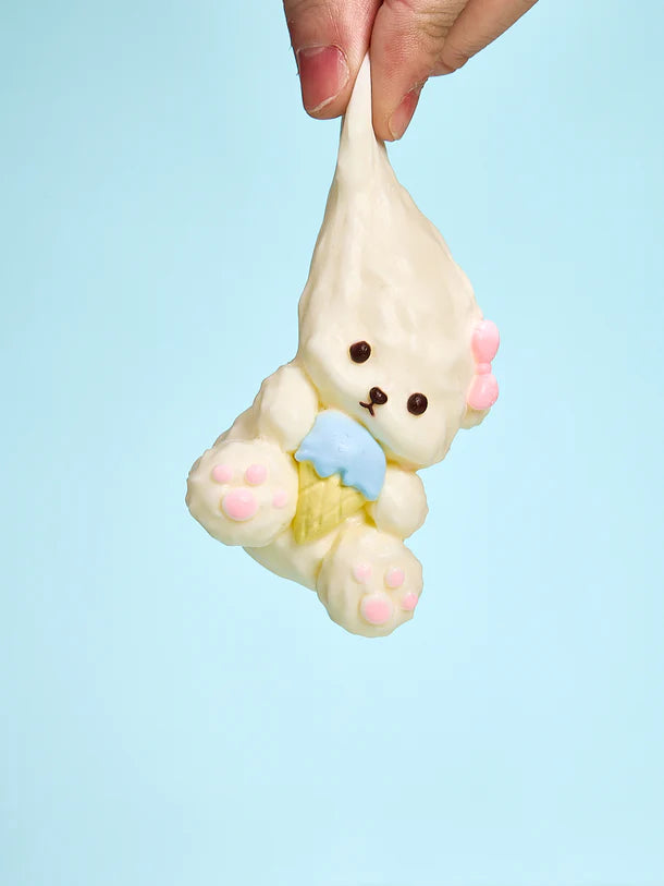 White Icecream Dog Squeeze Toy