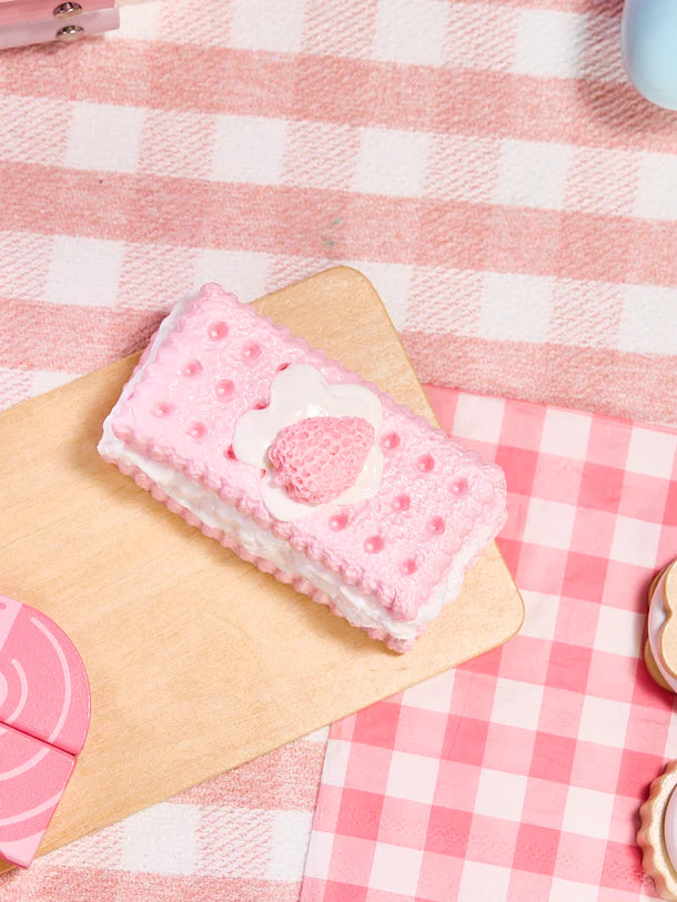 Pink Strawberry Sandwich Cookie Squeeze Toys