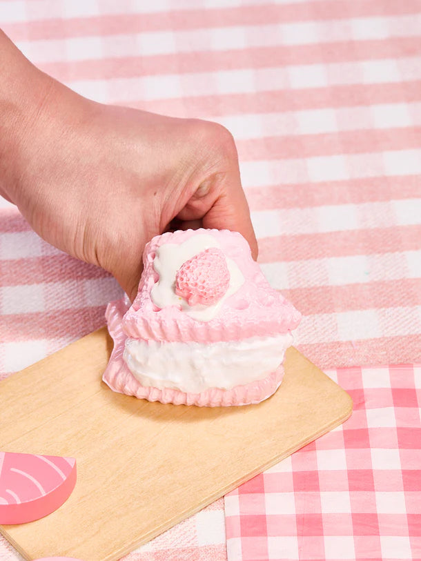 Pink Strawberry Sandwich Cookie Squeeze Toys
