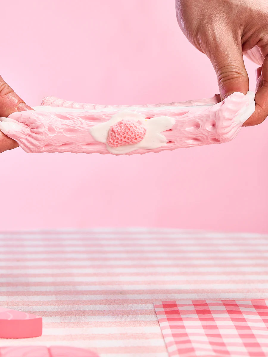 Pink Strawberry Sandwich Cookie Squeeze Toys