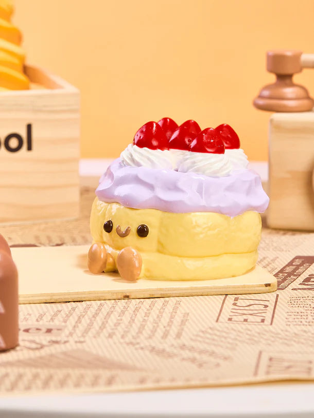 Purple Strawberry Tart Cake Squeeze Toy