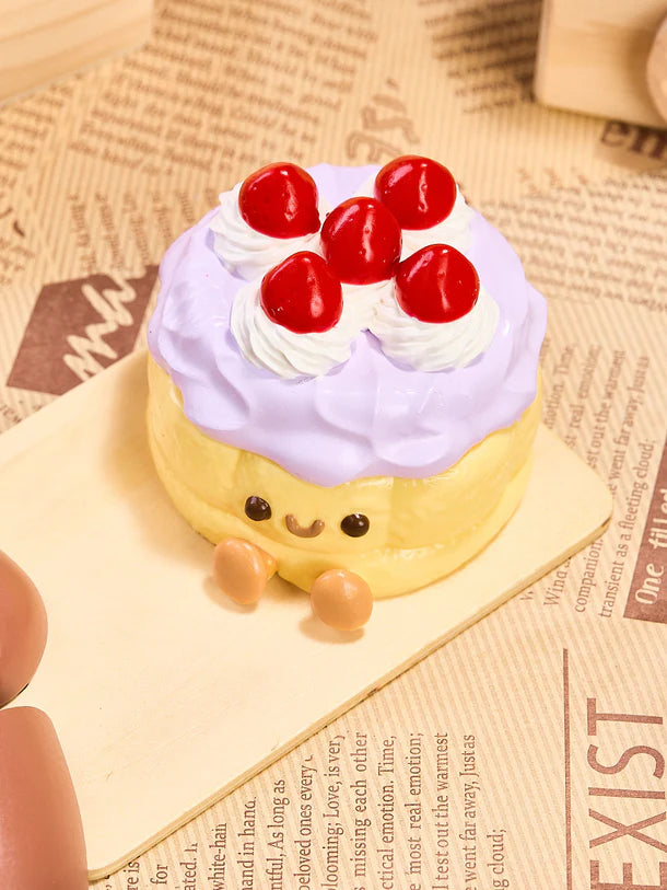 Purple Strawberry Tart Cake Squeeze Toy