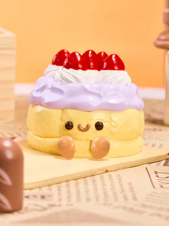 Purple Strawberry Tart Cake Squeeze Toy