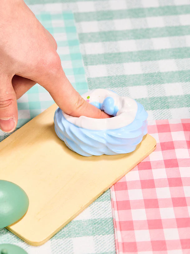 Blue Puppy Cake Squeeze Toy